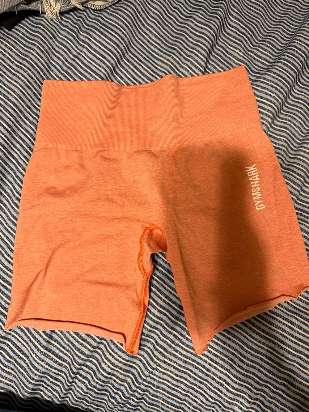 Gymshark Coral Seamless High-Waist Bike Shorts